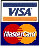 We Accept Visa and Mastercard