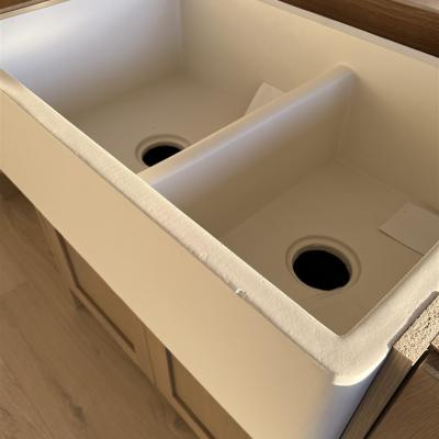 Double Basin Sink Install